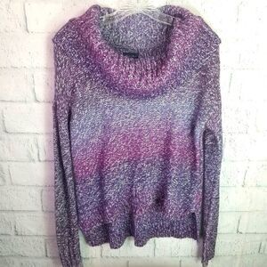 Cowl Neck Purple Hombre Sweater. Size S.